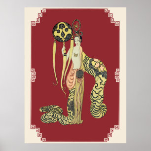 Poster Erté - Asia Princess Suite, Bamboo