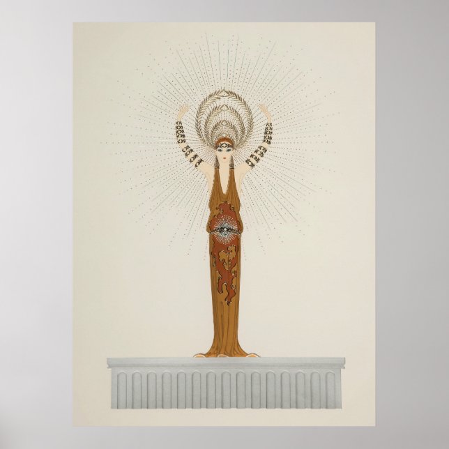Poster Erté - Mitos Suite, Diana (Frente)