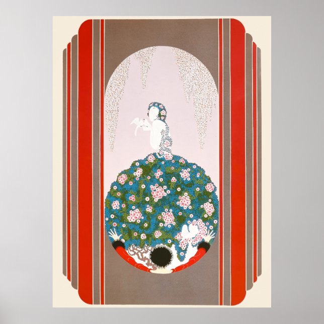 Poster Erté - O Primavera de Vênus (Frente)