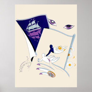 Poster Erté - O Zodiac Suite, Gemini