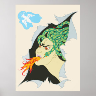 Poster Erté - The Seven Moradly Sins Suite, Anger, 1983