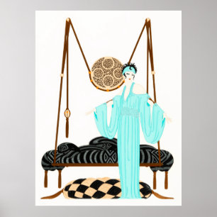 Poster Erté - Travesseiro Swing
