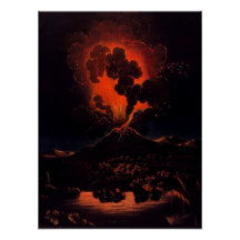 Erupção do Monte Etna à noite (F Weber)