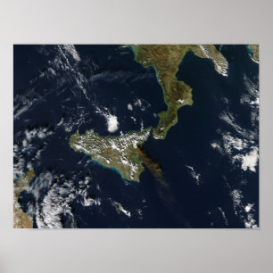 Poster Erupção do Monte Etna na Sicília