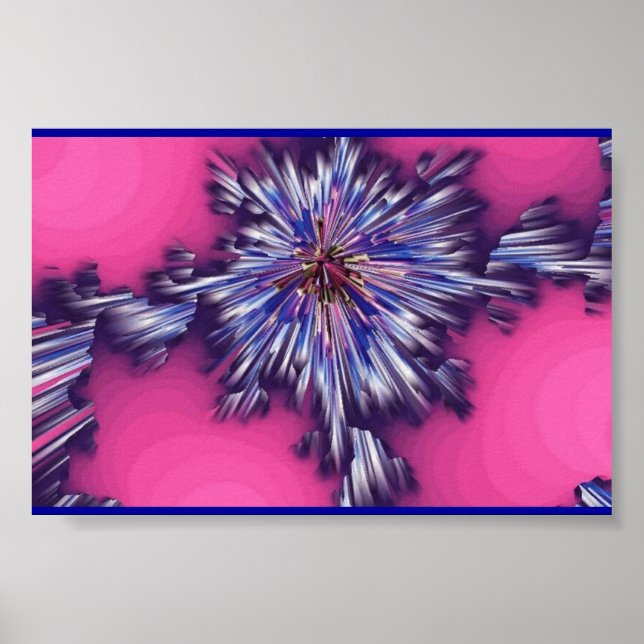 Póster Erupção Do Rosa Oceano (Frente)