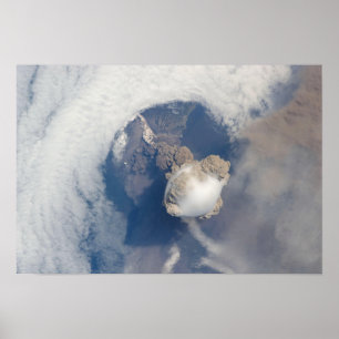 Póster Erupção do vulcão Sarychev 2