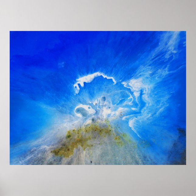 Poster Erupção vulcânica (Frente)