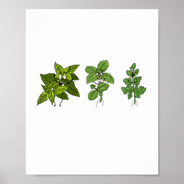 Poster Ervas, tema de ervas (Frente)