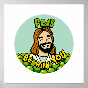 Poster ervilha esteja com você