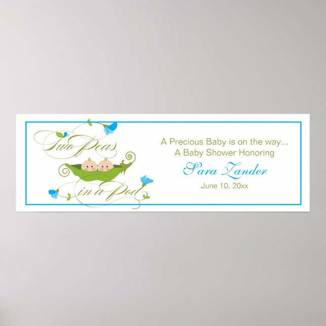 Póster Ervilhas gêmeas em um Pod | Banner Ping (Frente)