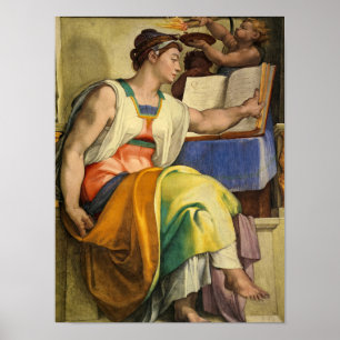 Poster Erythraean Sibyl por Michelangelo
