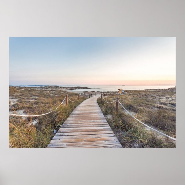 Poster Es Pujols Beach no Dawn (Frente)