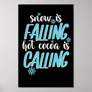 Poster Es schneit im Winter Snow está Caindo
