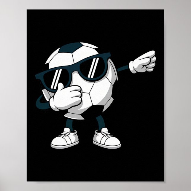 Poster Esboçando Futebol Ll Equipe de Futebol Jogadores d (Frente)