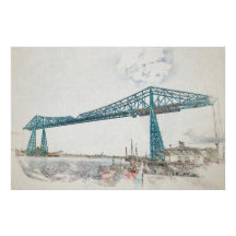 Esboço Artístico da Ponte Transportadora de Middle