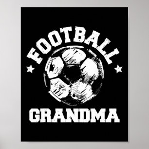 Poster Esboço da Avó de Futebol Ll Orgulhoso Dia de Parti
