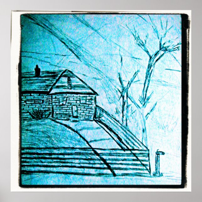 Poster esboço da casa (Frente)