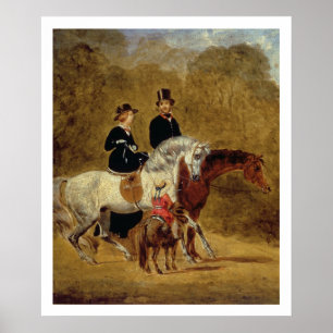 Poster Esboço da rainha Victoria, príncipe associado &