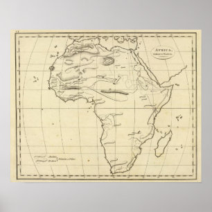 Poster Esboço de África