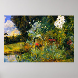 Poster Esboço de Flor para O Jardim Encantado