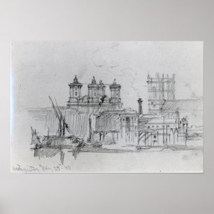 Poster Esboço de Westminster, 1860