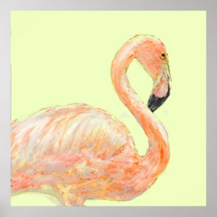 Póster esboço do flamingo