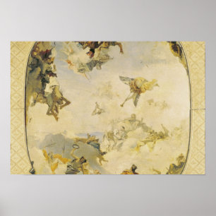 Póster Esboço para o Apotheosis da família de Pisani