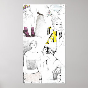Póster esboços do dore do garance