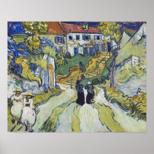 Poster Escada de Vincent van Gogh em Auvers 1890 Small