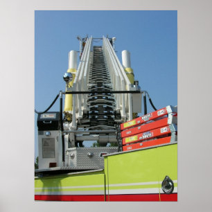 Póster Escada do carro de bombeiros