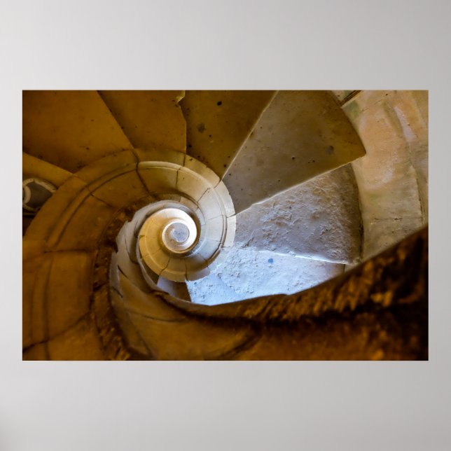 Poster Escada em Espiral Descendo (Frente)