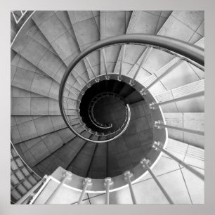 Póster Escadaria espiral 04