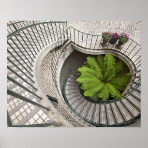 Poster Escadaria espiral no Centro Embarcadero