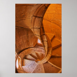 Póster Escadaria Espiral Torcida, Portugal