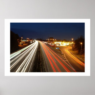 Póster Escala de autoestradas na alemanha