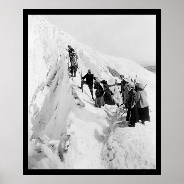 Póster Escalada de Glaciar do Paraíso 1921 (Frente)