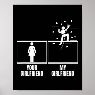 Poster Escalada de Parede Sua Namorada Minha Namorada Eng
