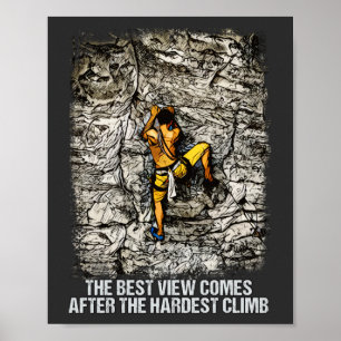 Poster Escalada de Rock na Cimeira de Montanha