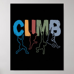 Poster Escalada Divertida para Enthusastas de Bouldering 