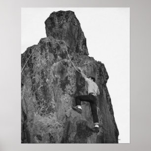 Póster Escalada do homem