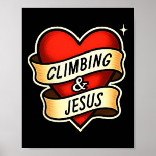 Poster Escalada E Jesus Cristão