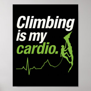 Poster Escalada É Minha Aventura De Ecg Cardio Gráfico