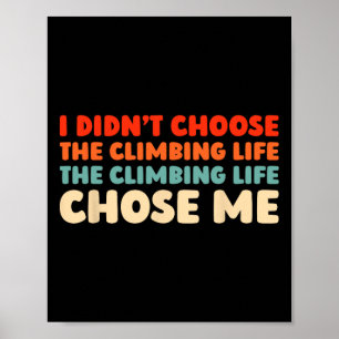 Poster Escalada em bloco Retro Climber - Escalada em roch