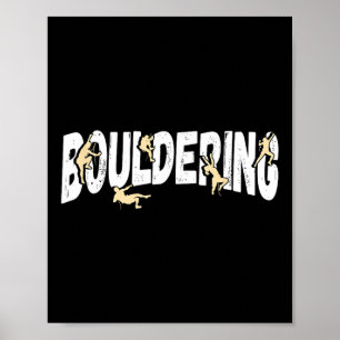 Poster Escalada em Rocha Bouldering