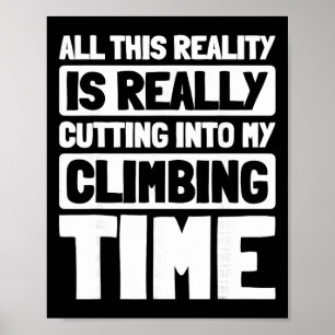 Poster Escalada em Rocha Montanha Bouldering Montanhista