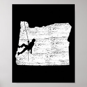 Poster Escalada em Rocha Oregon ao Ar Livre