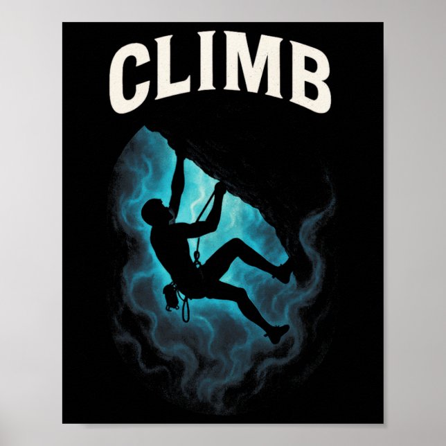 Poster Escalada - Escalada em Rocha ao Ar Livre  (Frente)