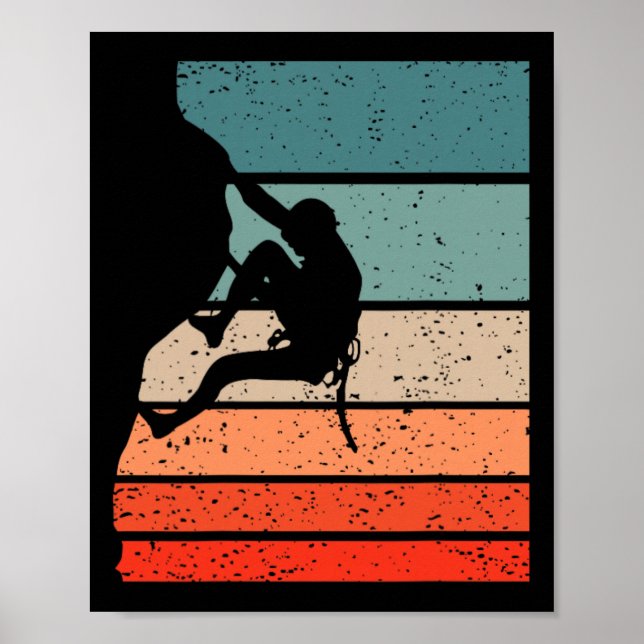 Poster Escalada Estilo Retro Vintage _4  (Frente)