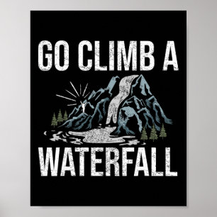 Poster Escalador Bouldering Inverno Neve Montanha Caminha