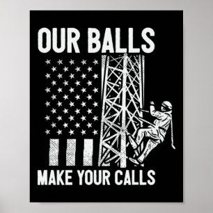 Poster Escalador De Torre Bandeira Americana Dos EUA Faça